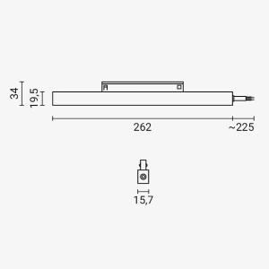 Sursa de alimentare pentru sina magnetica M15, 80W, 48V DC, neagra, Optonica [2]- savelectro.ro