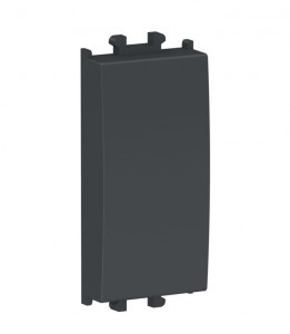 Prize si intrerupatoare Schneider, Tasta falsa/obturator, 1 modul, neagra, Schneider Easy Styl - savelectro.ro