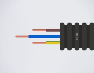 Accesorii pentru managementul cablurilor, Tub flexibil copex 16mm precablat, 3x1.5 MYF - savelectro.ro