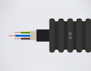 Accesorii pentru managementul cablurilor, Tub flexibil copex 20mm precablat, 3x2.5 N2XH - savelectro.ro