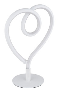 Veioza LED forma de inima 6W, 250 lm, lumina calda (3000K), IP20, alb [1]- savelectro.ro