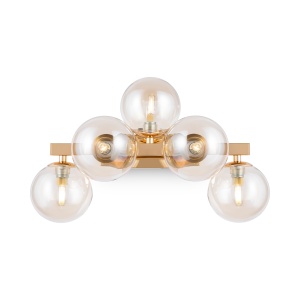 Corpuri de iluminat, Aplica Dallas MOD547WL-05G, 5xG9, aurie+transparenta, IP20, Maytoni - savelectro.ro