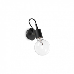 Aplica Edison 148908, 1xE27, neagra+transparenta, IP20, Ideal Lux [2]- savelectro.ro
