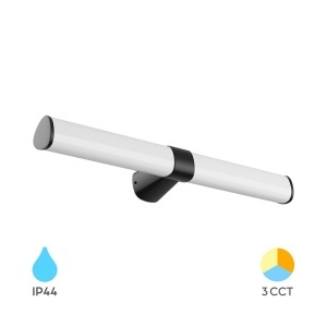 Aplice, Aplica LED baie 16W, lumina calda/neutra/rece, neagra, IP44, Braytron - savelectro.ro