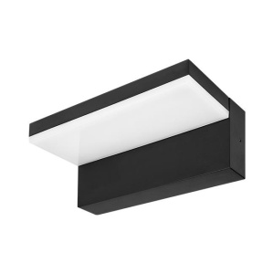 Corpuri de iluminat exterior, Aplica LED de exterior Hestio 9W, 690 lm, lumina neutra (4000 K), IP44, neagra, Masterled - savelectro.ro
