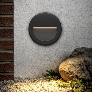 Aplica LED exterior 3W, 240lm, 3000K, IP65, neagra, Braytron [2]- savelectro.ro