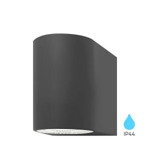 Aplice LED, Aplica LED exterior 5W, 450lm, lumina calda (3000 K), IP44, gri, Braytron - savelectro.ro