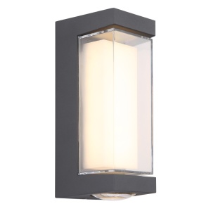 Aplice si felinare exterior, Aplica LED exterior Plixon 12W, lumina calda (3000 K), 1093lm, IP54, antracit, Globo Lighting - savelectro.ro