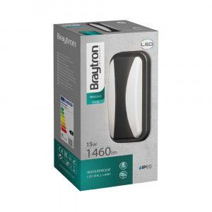 Aplica LED pentru exterior Elp, 15W, 1460lm, lumina calda (3000K), gri, Braytron [5]- savelectro.ro