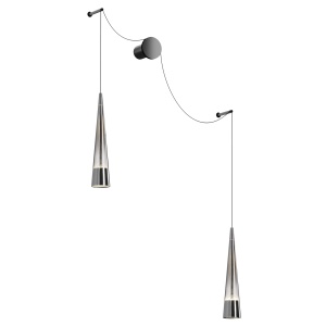 Aplica LED Sintesi P090WL-L24CH3K, 24W, 1200lm, lumina calda, IP20, crom, Maytoni [3]- savelectro.ro