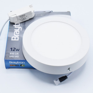 Aplica LED SMD rotunda 12W, 910 lm, IP20, lumina rece (6500K), Ø170mm, alb, Braytron