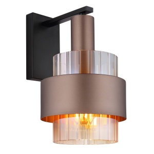 Aplice, Aplica Milley, 1xE27, IP20, negru mat/chihlimbar, Globo Lighting - savelectro.ro