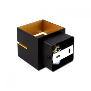 Aplica neagra, aurie, 1 bec, dulie G9, IP20, Masterled [3]- savelectro.ro