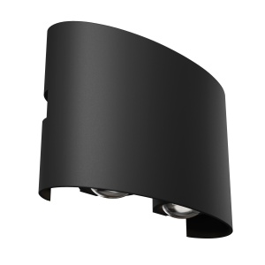 Aplica pentru exterior LED Strato O417WL-L4B3K, 4W, 380lm, lumina calda, IP54, neagra, Maytoni [4]- savelectro.ro