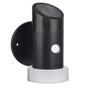 Aplica Solara LED Solis cu Senzor, 1W, 6500K, IP44, Neagra [1]- savelectro.ro
