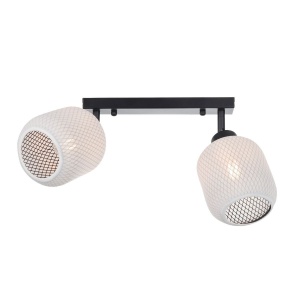 Aplica Sundre AP2, 2xE27, alba, neagra, Klausen [3]- savelectro.ro