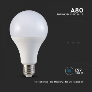 Bec LED 20W (150W), E27, A80, V-TAC, Lumina Calda (3000K) [6]- savelectro.ro