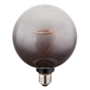 Becuri cu LED, Bec LED 4W, E27, 140 lm, Globo, lumina calda (1800 K), fumuriu - savelectro.ro