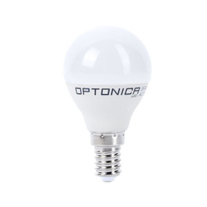 Bec LED 6W(40W) Optonica, E14, 480lm, lumina rece (6000 K), dimabil, clasa energetica G [1]- savelectro.ro
