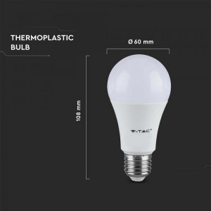 Bec led 8.5W(60W), E27, 806 lm, lumina neutra(4000 K), V-TAC [4]- savelectro.ro