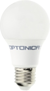 Becuri LED E27, Bec LED 8.5W, E27, A60, 806 lm, Optonica, lumina rece (6000 K), IP20, clasa energetica F - savelectro.ro