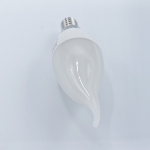 Bec led flacara 5W (40W), E14, C37T, 410lm, lumina calda (3000K), opal, Braytron