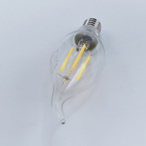 Bec led flacara Vintage filament 4W (35W), E14, C35T, 400lm, lumina calda (2700K), clar, Optonica