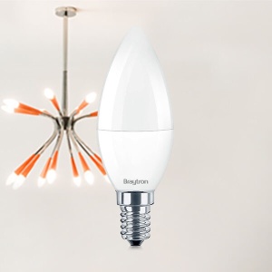 Bec led lumanare 5W(35W), dulie E14, forma C37, lumina neutra(4000 K), Braytron [2]- savelectro.ro