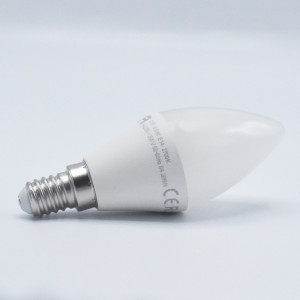 Bec led lumanare opal 8.5W (54 W), E14, 800 lm, lumina calda (2700K), A+, Optonica