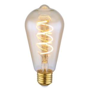 Becuri cu LED, Bec LED para Edison 4.5W, E27, 200 lm, Globo, lumina calda (1800 K), dimabil, chihlimbar, clasa energetica G - savelectro.ro