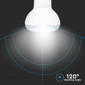 Bec led R50 6W (40W) cip Samsung, E14, 470 lm, lumina rece (6400 K), opal, V-TAC [7]- savelectro.ro