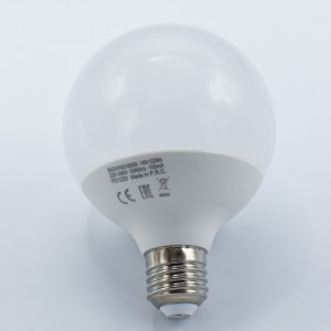 Bec led sferic 14W (85W), E27, G95, 1220 lm, lumina rece (6500K), opal, Braytron