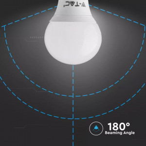 Bec LED sferic V-TAC, 5.5W(40W), E14, P45, 470 lm, lumina neutra (4000K), clasa energetica F [4]- savelectro.ro