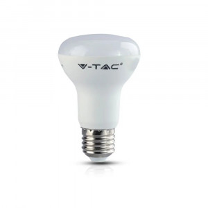Bec LED spot V-TAC, cip Samsung, 8W(60W), R63, E27, 570 lm, lumina rece (6400K), clasa energetica G [8]- savelectro.ro