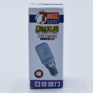 Bec led tip capsula 4W (30W), E14, 360lm, lumina rece (6400K), opal, Horoz Electric