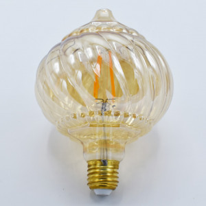 Bec led Vintage Edison 4W (40W), E27, LM125, 350 lm, lumina calda (2200K), auriu, Braytron