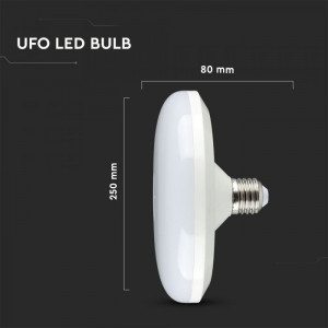 Bec UFO LED, Cip Samsung, E27, 36W(170W), 2900lm, lumina rece 6400K, alb, V-TAC [6]- savelectro.ro