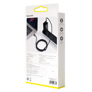 Cablu USB-C, 100W, 2m, negru-rosu, Baseus [8]- savelectro.ro