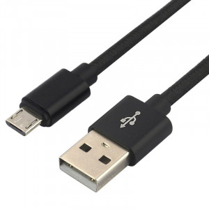 Cablu USB - Micro USB, Incarcare Rapida, 0.3m, negru, EverActive [2]- savelectro.ro