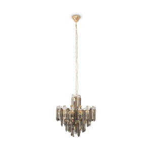 Corpuri de iluminat, Candelabru Flare DIA200PL-06G, 6xE14, auriu+transparent, IP20, Maytoni - savelectro.ro