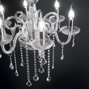 Candelabru Giudecca 027821, 6xE14, transparent, IP20, Ideal Lux [1]- savelectro.ro