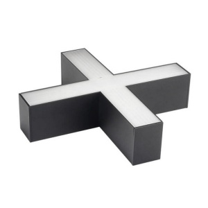 Tuburi LED si corpuri, Conector LED liniar slim cruce, 20W, 2000 lm, lumina neutra (4000 K), IP20, negru, Optonica - savelectro.ro