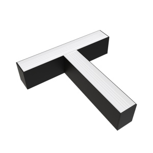 Tuburi LED si corpuri, Conector LED liniar slim in forma T, 15W, 1500 lm, lumina neutra (4000 K), IP20, negru, Optonica - savelectro.ro