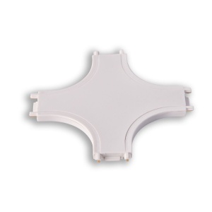 Spoturi pe sina magnetica, Conector pentru imbinare sine magnetice slim, tip X, alb, Klausen - savelectro.ro