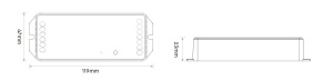 Controler LED MiBoxer PR2, 12-48V, pentru banda LED monocolor/CCT, 20A [3]- savelectro.ro