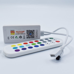 Controller + telecomanda RGB Smart Wifi Tuya, 5-24V, 6A