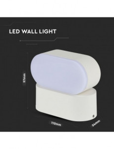Corp iluminat exterior LED 6W, orientabil, lumina naturala, alb, V-TAC [3]- savelectro.ro