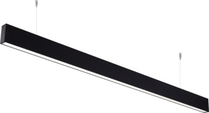 Lustre LED, Corp LED liniar suspendat neinterconectabil, 50W, 5000 lm, lumina neutra (4000 K), IP20, negru, Optonica - savelectro.ro