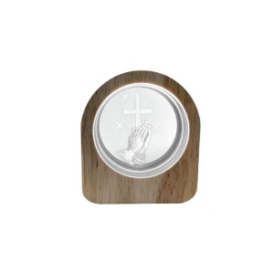Veioze, Decoratiune LED Faith, 1.2W, 20 lm, lumina calda (2700 K), USB-C, IP20, imitatie lemn, Klausen - savelectro.ro