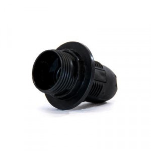 Dulii, Dulie E14 plastic, cu inel, neagra, Strohm - savelectro.ro